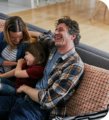 Family smiling